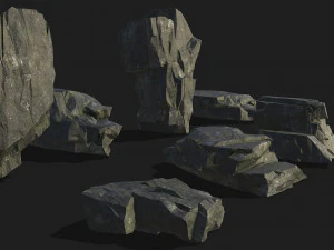 Mountain Rock Pack 08 3D Model