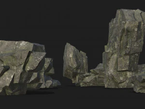 Mountain Rock Pack 08 3D Model