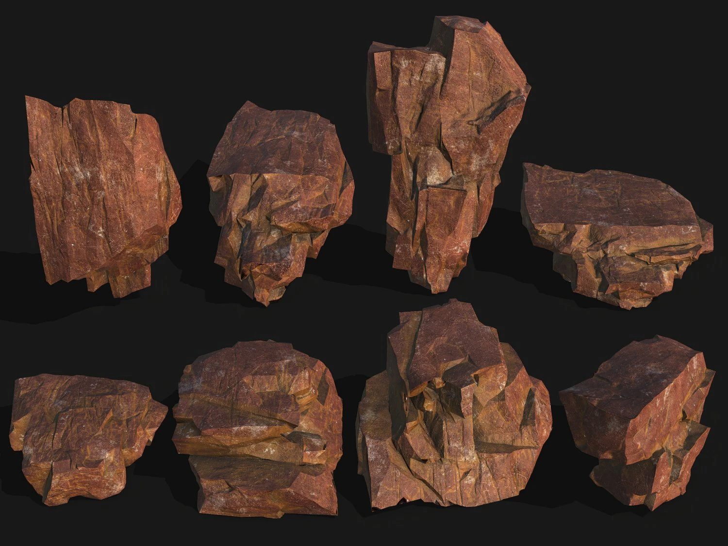 Mountain Rock Pack 09 3D Model .c4d .max .obj .3ds .fbx .stl .blend 