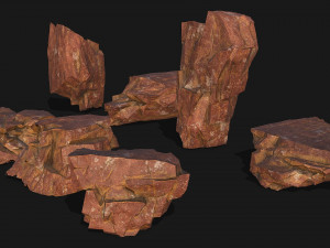 Mountain Rock Pack 09 3D Model
