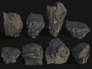 Cliff rocks 11 3D Model