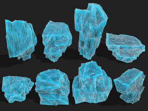Ice rocks 12 3D मॉडल