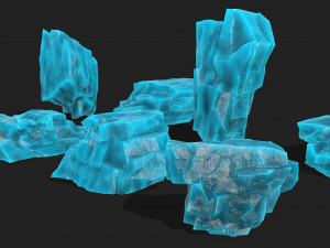 Ice rocks 12 3D मॉडल