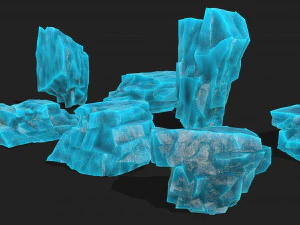 Ice rocks 12 3D Model