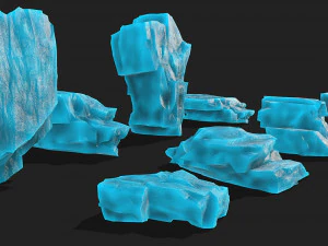 Ice rocks 12 3D Model