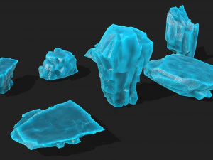Ice rocks 12 3D Model