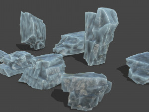 Ice rocks 13 3D Model