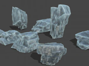 Ice rocks 13 3D Model