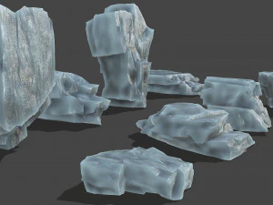 Ice rocks 13 3D Model