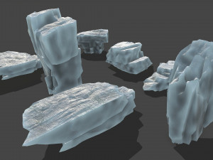 Ice rocks 13 3D Model