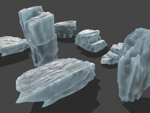 Ice rocks 13 3D Model