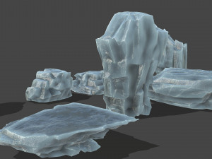 Ice rocks 13 3D Model