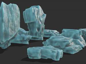 Ice rocks 14 3D-Modell