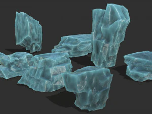 Ice rocks 14 3D Model