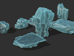 Ice rocks 14 3D Model