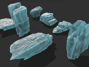 Ice rocks 14 3D-Modell