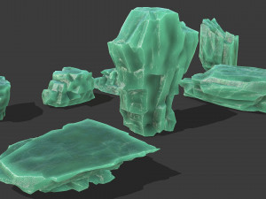 Ice rocks 15 3D Model