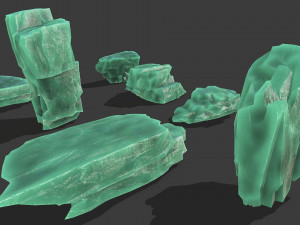 Ice rocks 15 3D Model