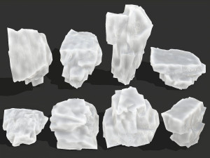 Ice rocks 16 Model 3D