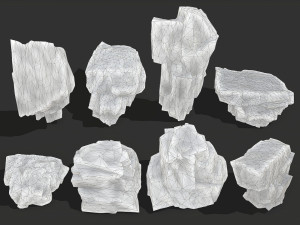 Ice rocks 16 3D Model