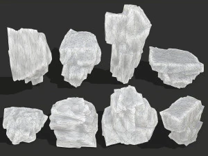 Ice rocks 16 3D Model
