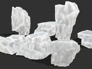 Ice rocks 16 3D Model