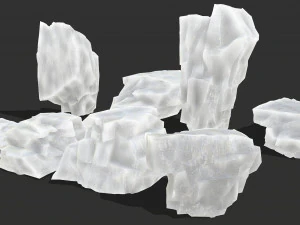 Ice rocks 16 3D Model