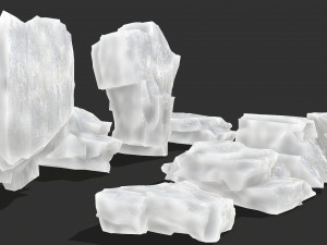 Ice rocks 16 3D Model