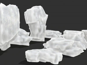 Ice rocks 16 3D Model