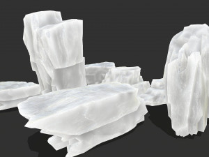 Ice rocks 16 3D Model