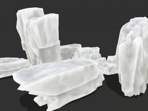 Ice rocks 16 3D Model