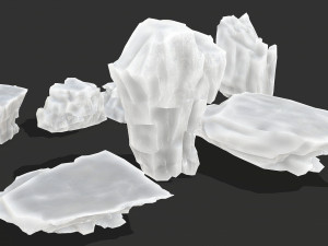 Ice rocks 16 3D Model