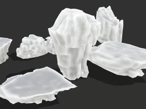 Ice rocks 16 3D Model