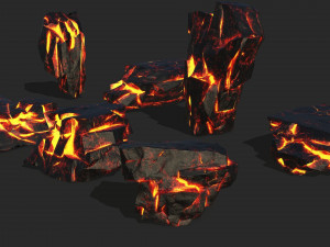 Lava rock 17 3D Model