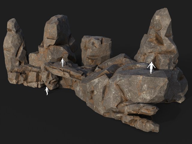 Rock set 01 3Dモデル .c4d .max .obj .3ds .fbx .stl .blend 