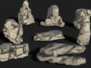 Rock set 02 3D Model