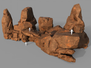 Rock set 04 3D Model