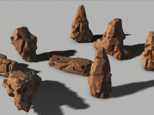 Rock set 04 3D Model