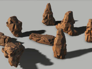 Rock set 04 3D Model