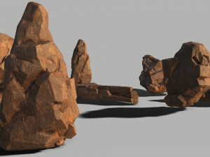 Rock set 04 3D Model