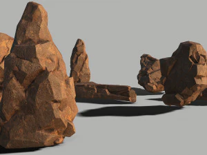Rock set 04 3D Model