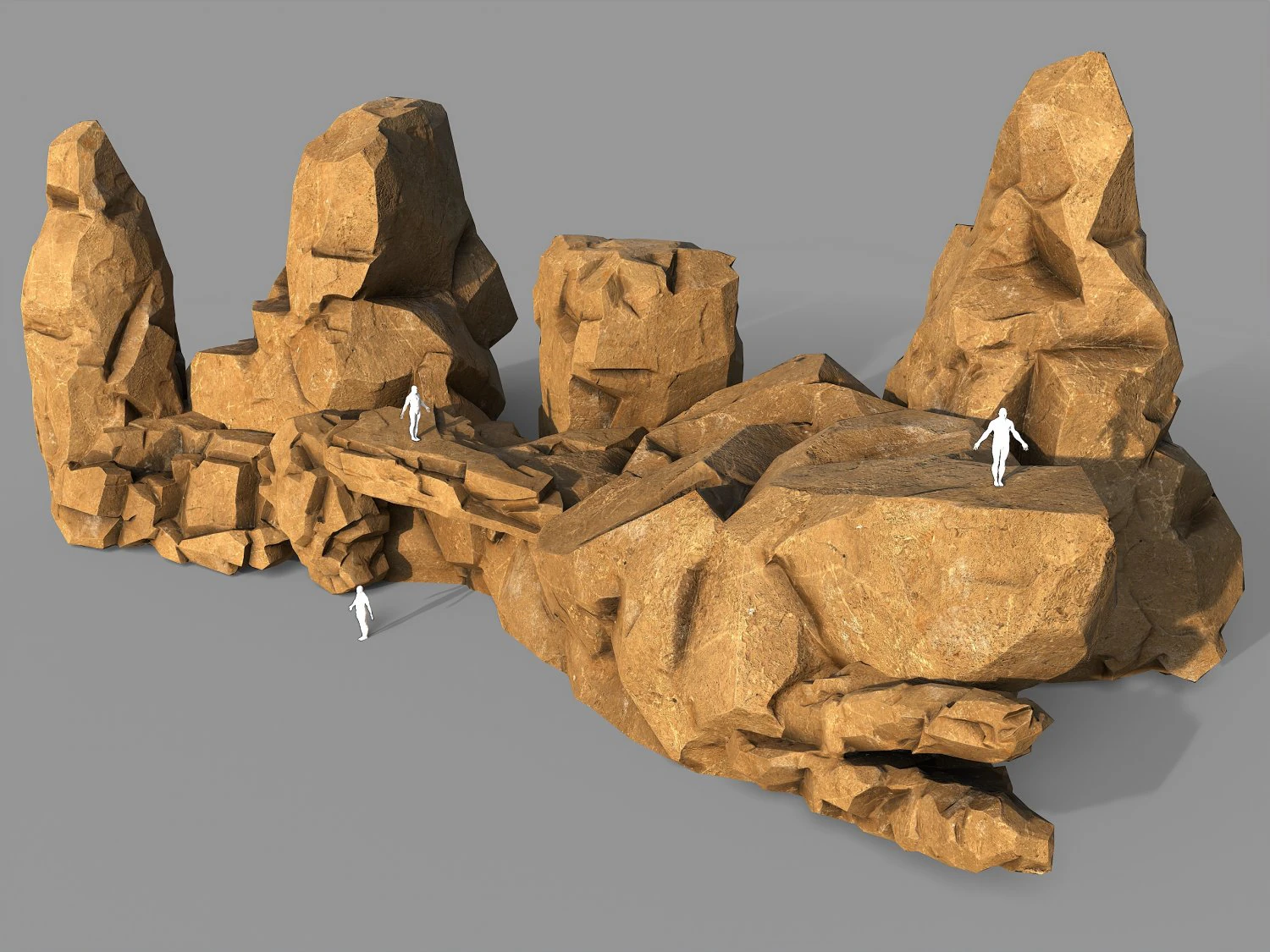 Rock set 05 3D Model .c4d .max .obj .3ds .fbx .stl .blend 