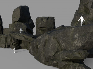 Rock set 06 3D Model