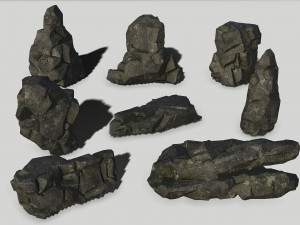 Rock set 06 3D Model
