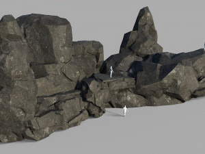 Rock set 08 Model 3D
