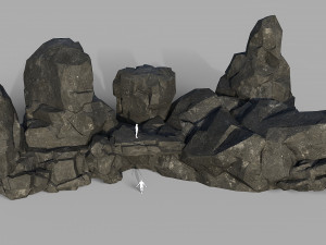 Rock set 08 Model 3D