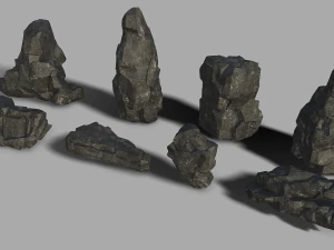 Rock set 08 3D Model