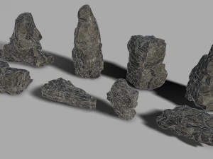Rock set 08 3D Model