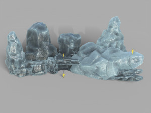 Rock set 09 3D Model