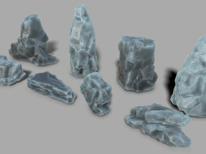 Rock set 09 3D Model
